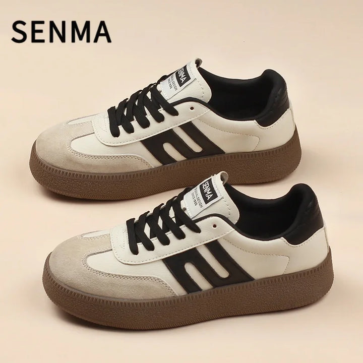 SENMA Men Shoes Design Board Shoes Luxury Men&Women Casual Shoes Retro Sports Shoes Comfortable Athletic Tennis/Walking Sneakers