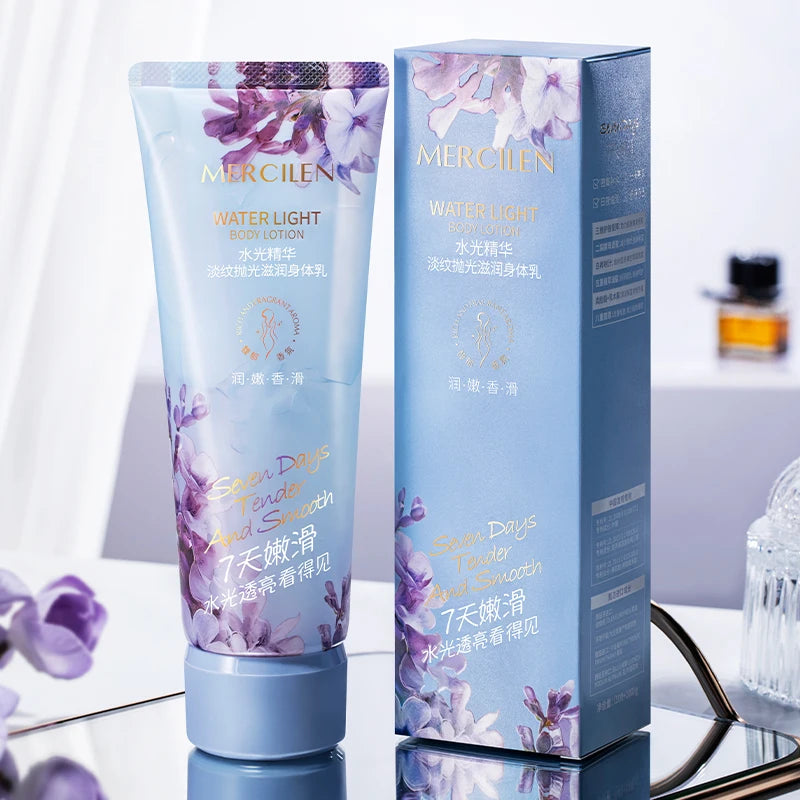 Mercilen Water Glow Essence Anti-Wrinkle Polishing Body Lotion, Deeply Moisturizes Dry Skin, Absorbs Quickly, Makes Skin Radiant and Charming, While Also Nourishing and Moisturizing, with a Fragrance, Suitable for All Skin Ty