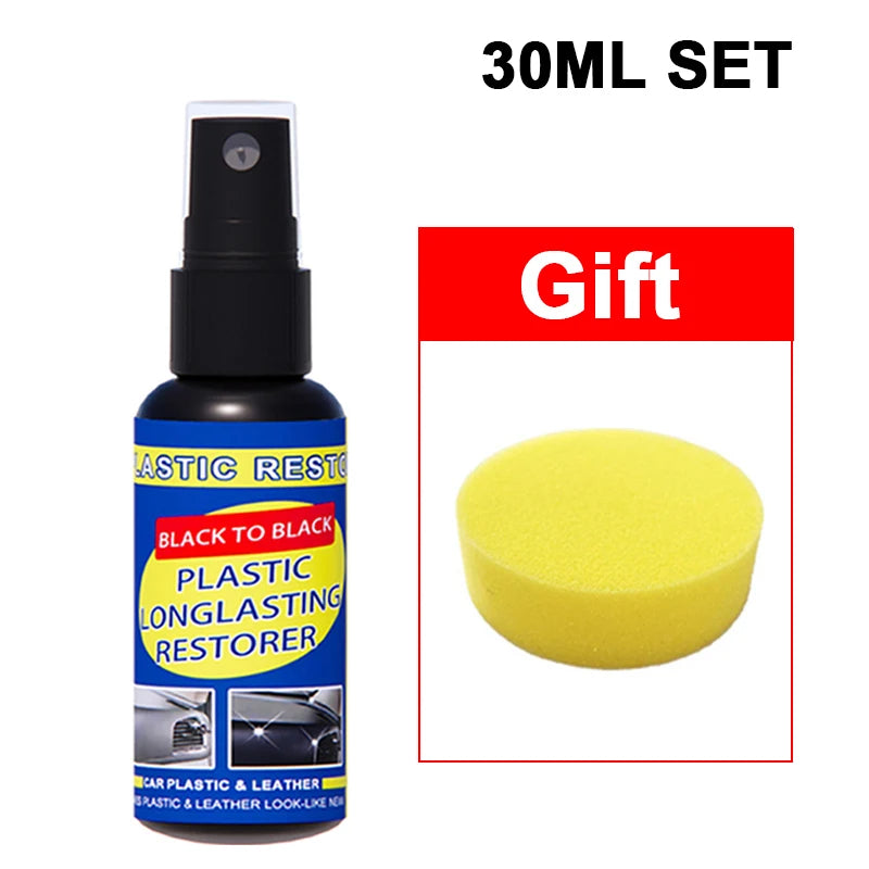 Car Plastic Restorer Back To Black Gloss Car Cleaning Products Plastic Leather Restore Auto Polish And Repair Coating Renovator