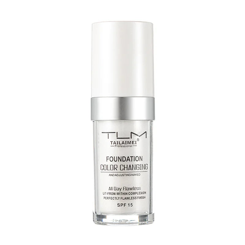 Warm Change liquid foundation sunscreen lasting oil control easy to apply makeup waterproof portable Halalzen