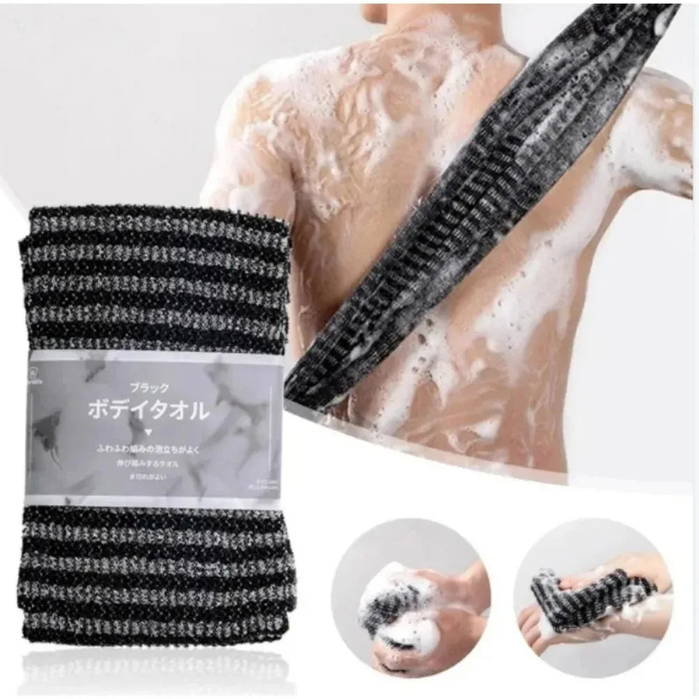 Nylon Exfoliating Bath Brush - Shower Scrubber for Back & Body, Soft Shower Sponge Bathroom Accessories Halalzen