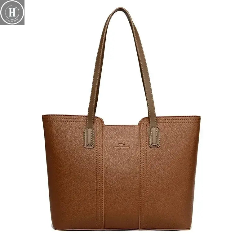 Genuine Brand Women Bags Designer High Quality Soft Leather Large Women 2024 Shoulder Bag Messenger Handbag Shopping Messenger HALALZEN