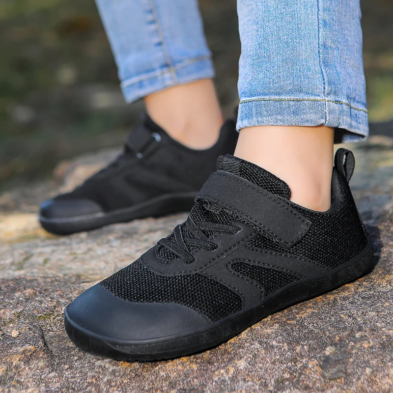 Children's Outdoor Casual Sports Shoes Wide Palm Fitness Anti-slip Breathable Barefoot Sneaker Shoes Soft sole For Boy and Girl