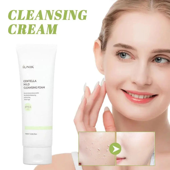 Vegan Centella Asiatica Calming Cleanser IUNIK Mild Cleansing Foam Propolis Vitamin Moisturizing Cleanser Korean Skin Care Halalzen