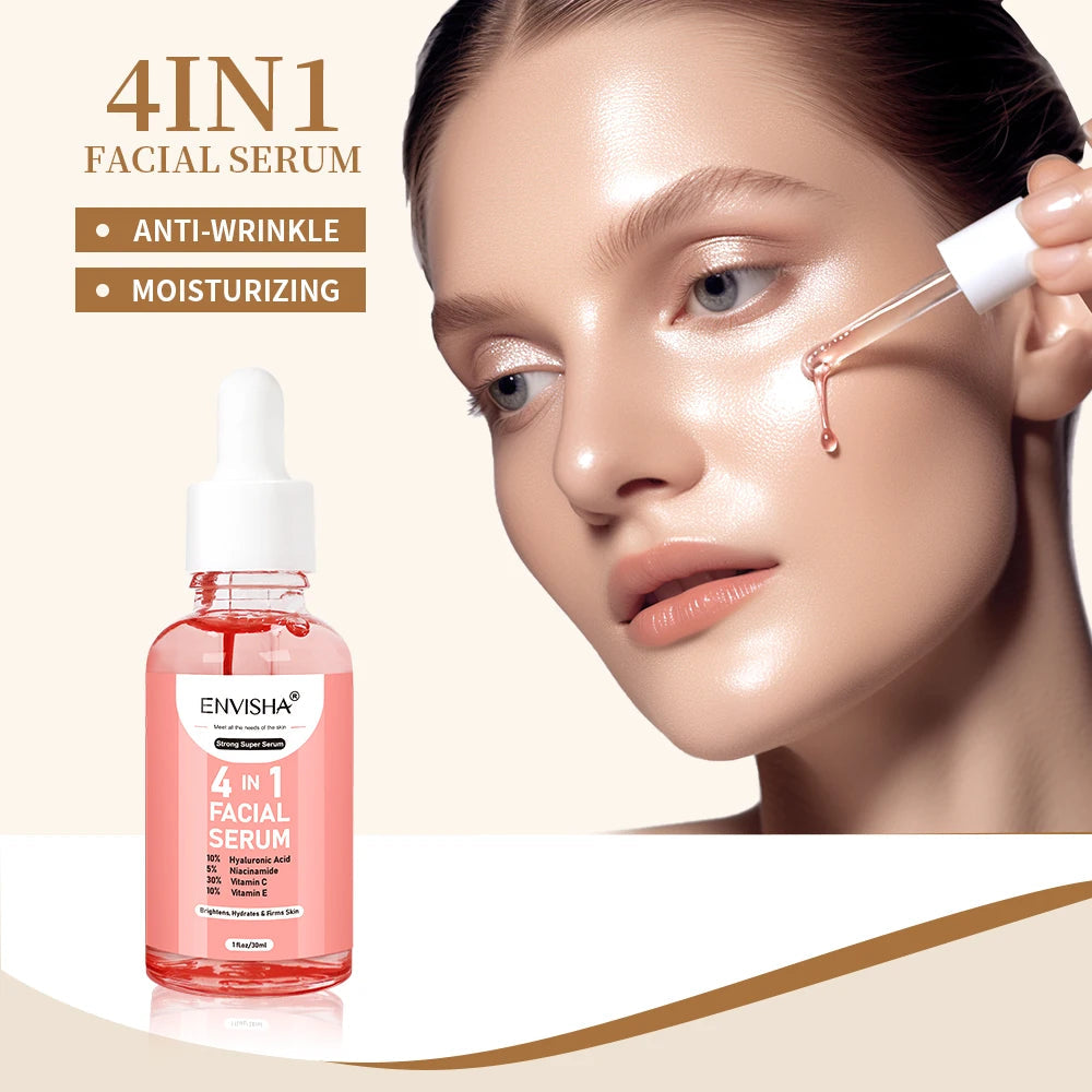 ENVISHA Facial Serum Skin Care Collagen Nicotinamide Hyaluronic Acid Vitamin Moisturizing Whitening Shrink Pores Remove Acne Halalzen