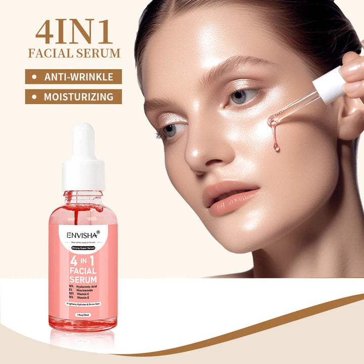 ENVISHA Facial Serum Skin Care Collagen Nicotinamide Hyaluronic Acid Vitamin Moisturizing Whitening Shrink Pores Remove Acne Halalzen