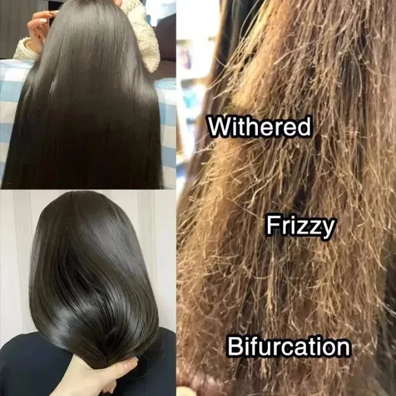 Keratin Hair Mask 5 Seconds Repair Damaged Frizzy Hair Soft Smooth Shiny Nutrition Deep Moisturize Nourishing Hair Care Halalzen