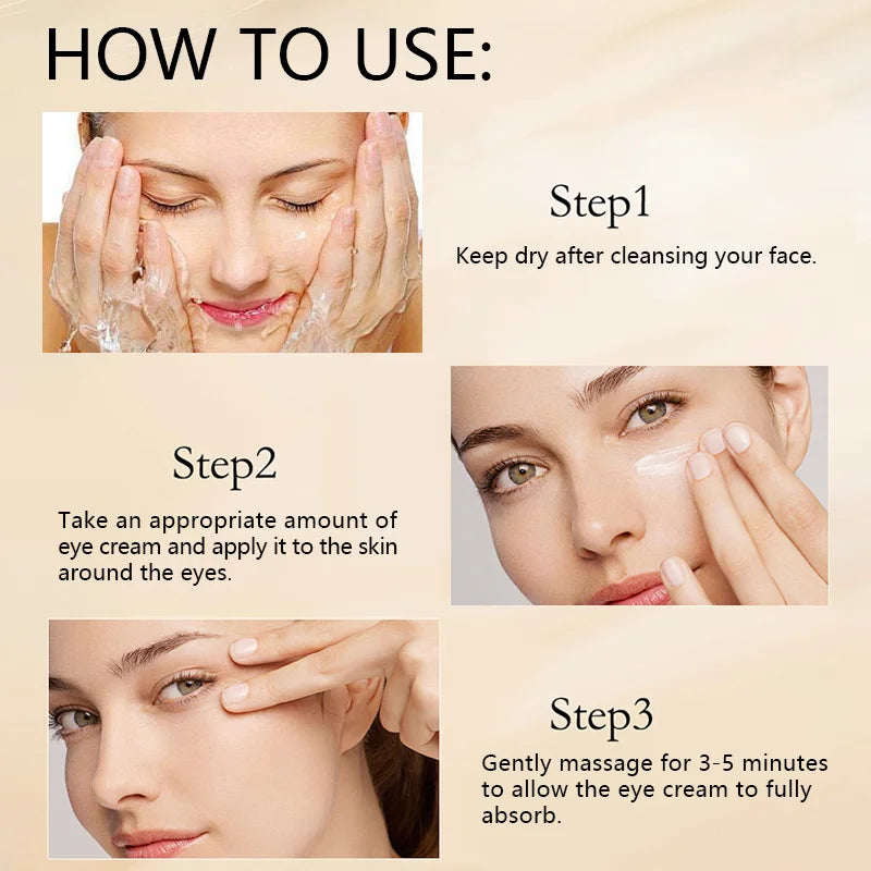 Temporary tight eye eye frost, instant reduce puffiness, dark circles and puffiness, anti-aging fine lines, firming tender eye Halalzen