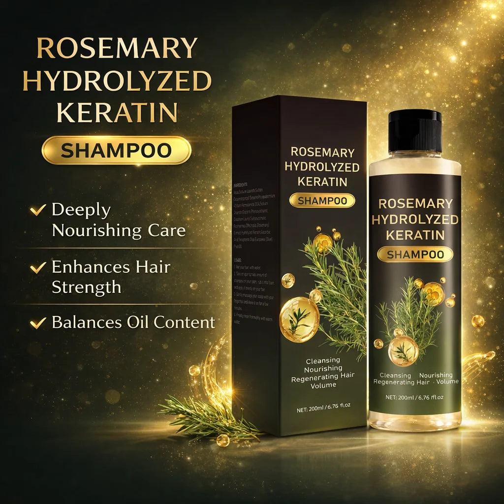 Rosemary Hydralyzed Keratn Shampoo Hair Growth for Women and Men,Natural Thickening & Strengthening Shampoo,Hair Care,200ml