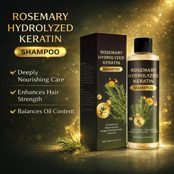 Rosemary Hydralyzed Keratn Shampoo Hair Growth for Women and Men,Natural Thickening & Strengthening Shampoo,Hair Care,200ml