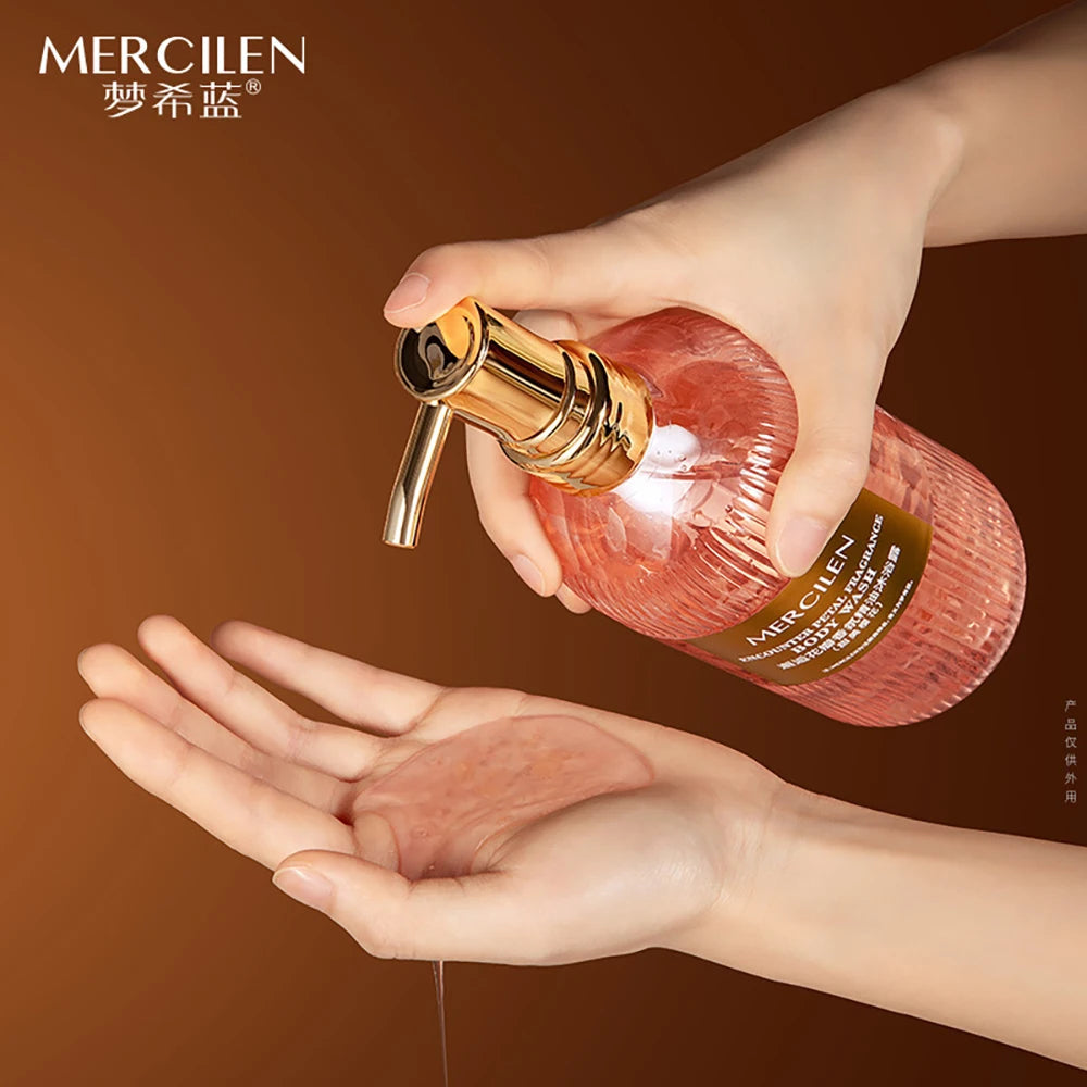 500ml Sakura Jasmine Petal Essential Oil Shower Gel Deep Cleansing Long lasting Fragrance Moisturizing Aromatic Body Care Bath Halalzen