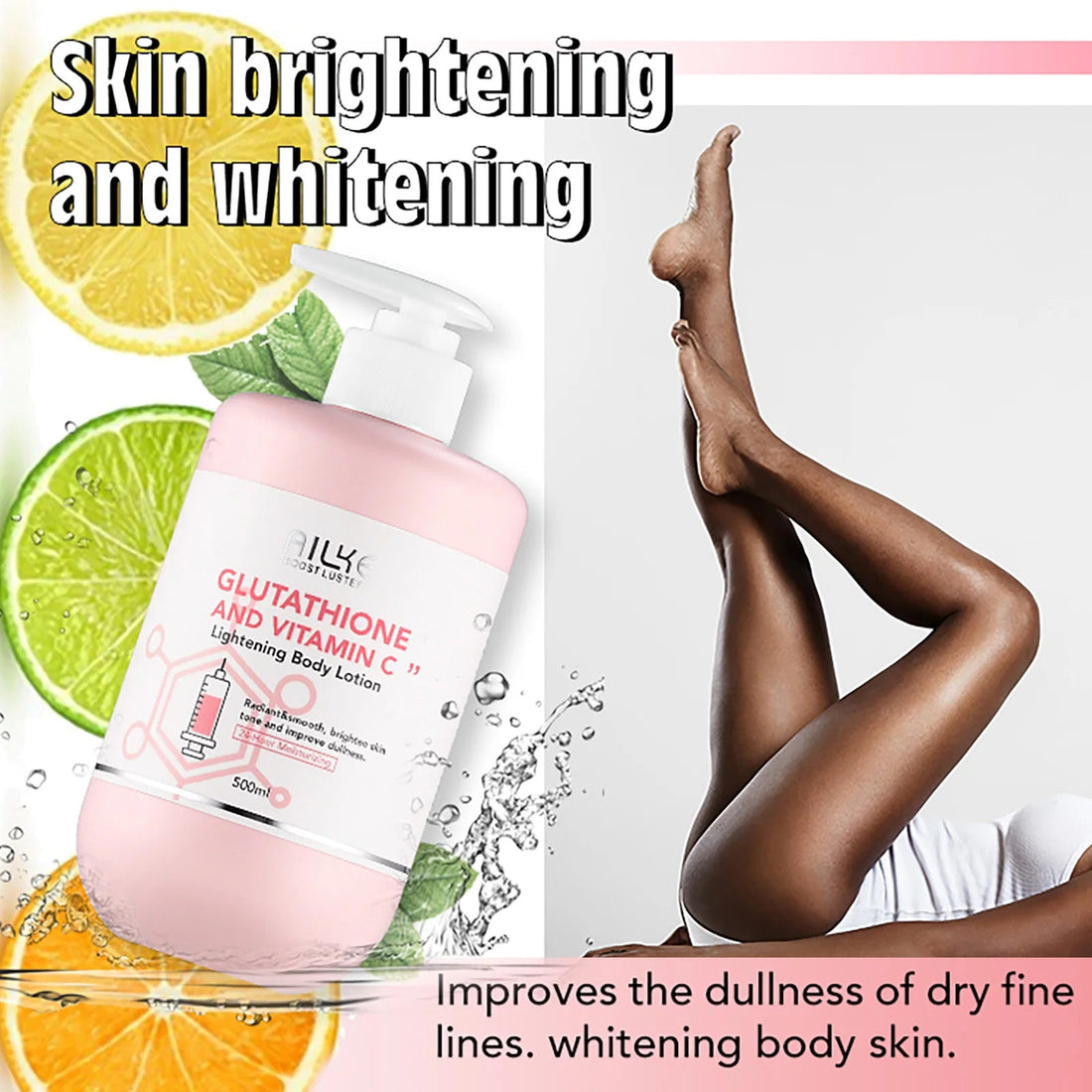 AILKE Whitening Skin Care Set, With Glutathion Vitamin C, Brighter Smoother Skin, Reduce Dark Spots, Clean Skin, Moisturizing Halalzen