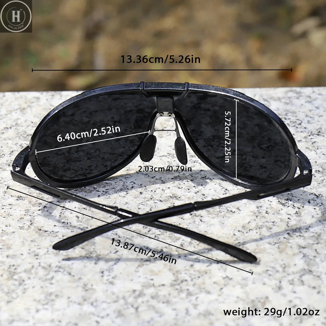 Fishing Sunglasses PC Frame Men and Women Trendy Round Windproof Shades with UV Protection Cycling Driving Travel With BOX HALALZEN