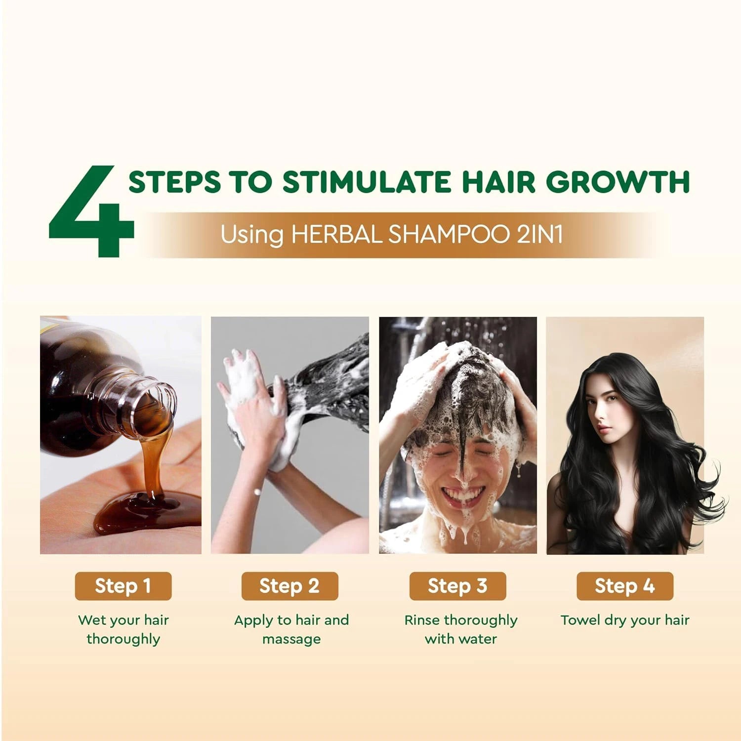 Polygonum Multiflorum Extract Hair Growth Shampoo and Conditioner,Organic Black Hair Shampoo Bar for Gray & Thicker Hair Halalzen