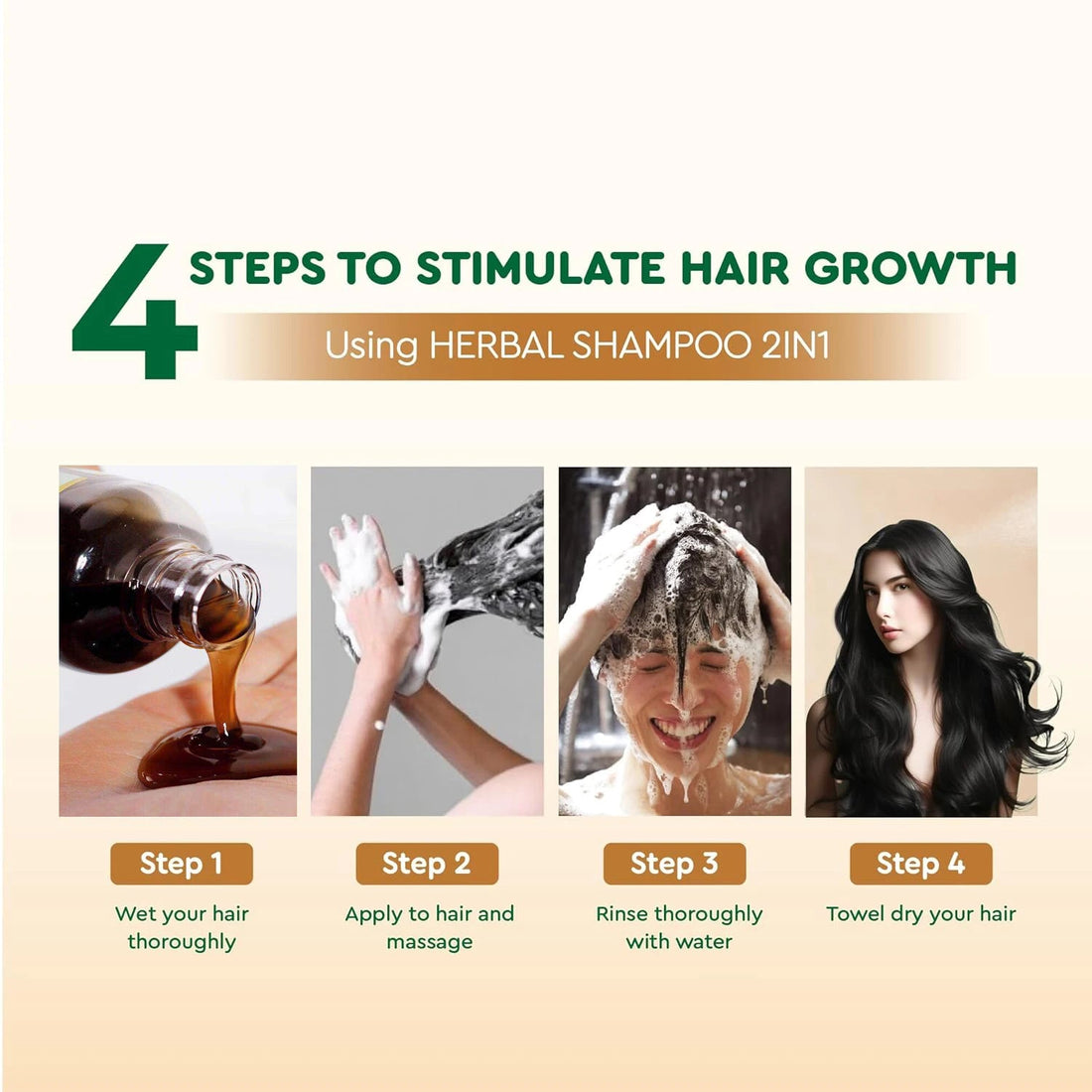 Polygonum Multiflorum Extract Hair Growth Shampoo and Conditioner,Organic Black Hair Shampoo Bar for Gray & Thicker Hair Halalzen
