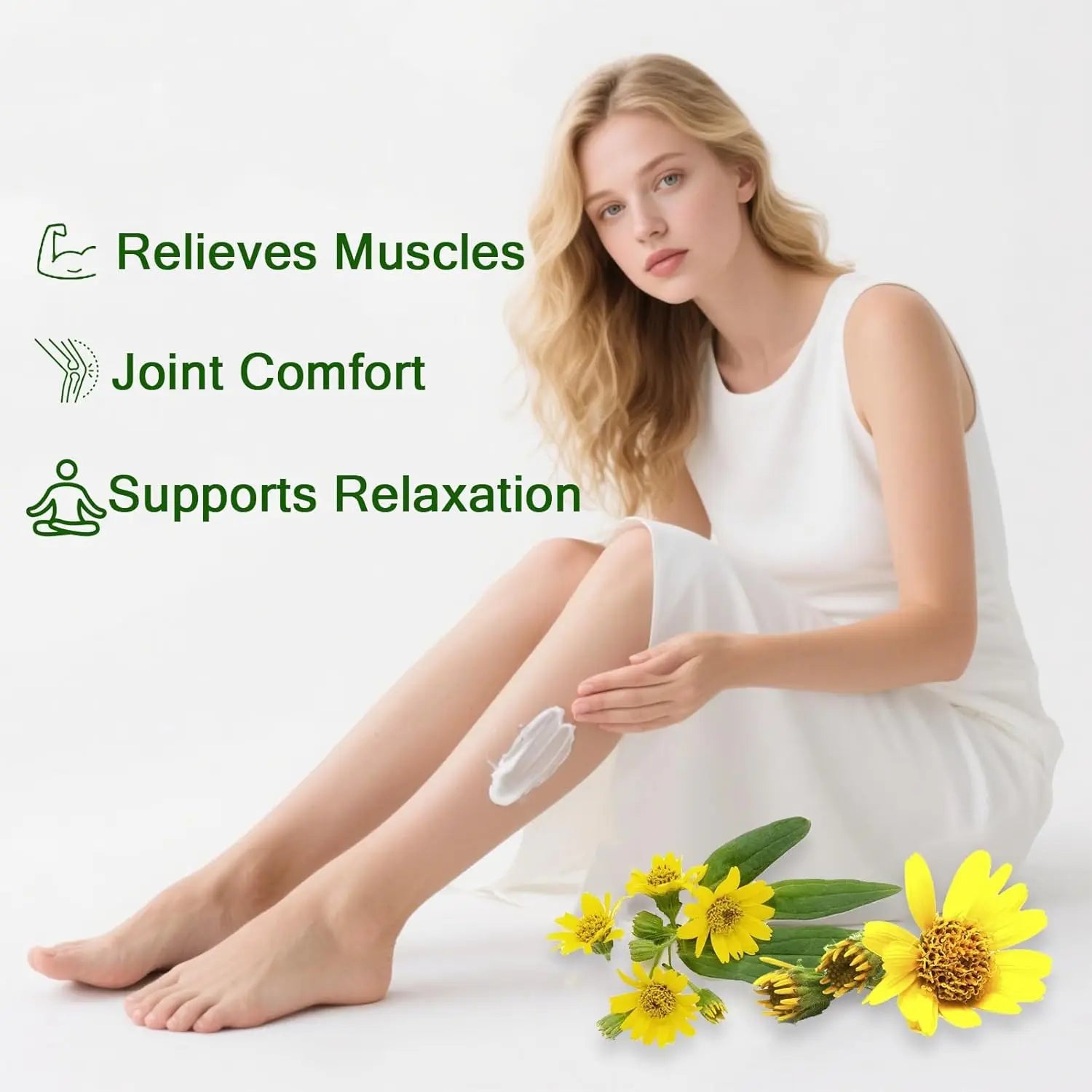 Nerve Relief Magnesium Cream with MSM & Arnica Soothes Daily Soothing Support Soothing Relief & Relaxatio Body Care Cream