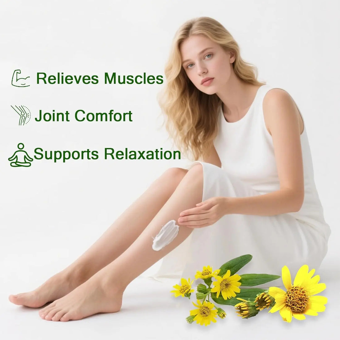 Nerve Relief Magnesium Cream with MSM & Arnica Soothes Daily Soothing Support Soothing Relief & Relaxatio Body Care Cream