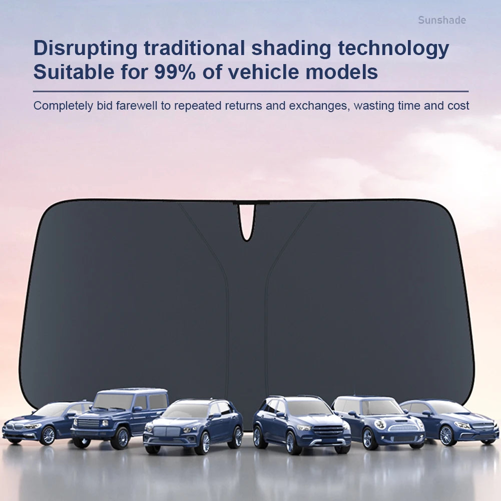 Windshield Sun Visor Foldable Front Window Protection Parasol Anti-infrared Windshield Cover UV Reflective for Sedan SUV Vehicle