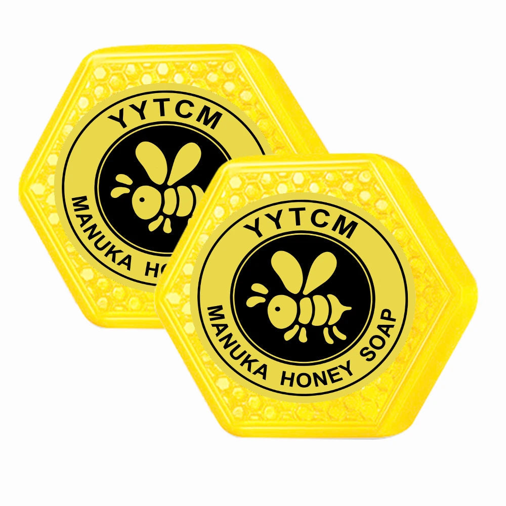 Manuka Honey Soap, Moisturizing and Hydrating Handmade Bath Soap, Cleansing Face, Body and Hand Soap 65g (2.29oz) Halalzen