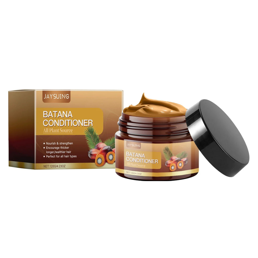 Hair Care Product Batana Oil Shampoo Conditioner Repair Split Ends Frizzy Damage Moisturize Smooth Shiny Keratin Hair Mask Serum Halalzen