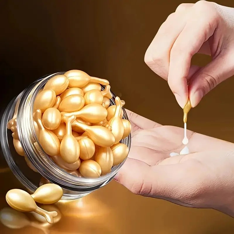 30 Hyaluronic Acid Essence Capsules — Deeply Nourishes and Moisturizes, Rejuvenates Youthful Skin, Suitable for Face and Neck to Lock in Moisture — Easy to Carry, Use Anytime, Perfect for Travel