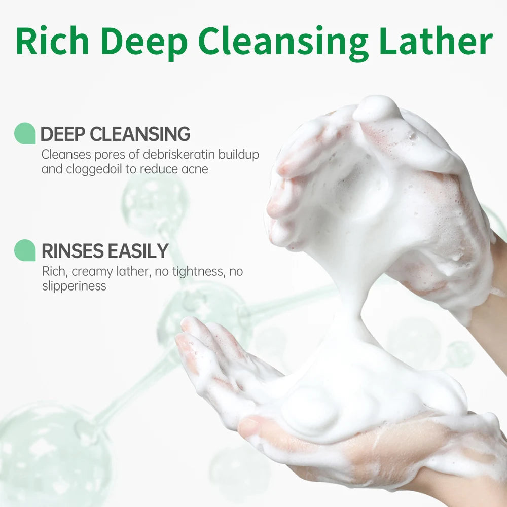 Men's facial cleanser, moisturizing, refreshing and clean skin, summer skin care products, oil control, blackhead removal Halalzen