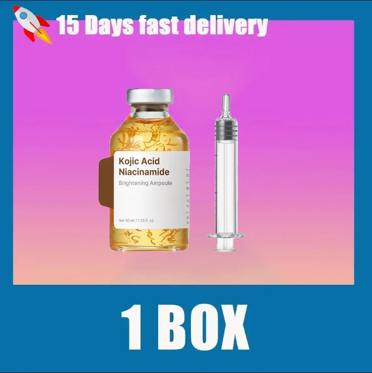 Kojic Acid Freckle Removing Whitening Essence Fade Pigmentation Melasma Dark Spots Corrector Repair Serum Korean Skin Care