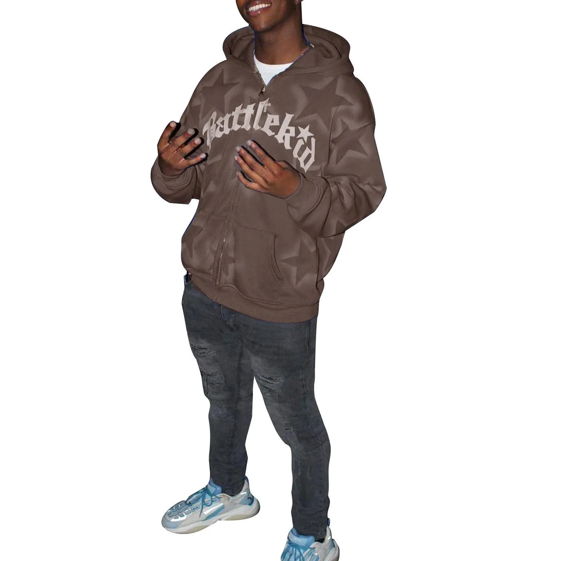 Men'S And Women'S Fashion Casual Star Y2k Gothic Clothes Retro Streetwear Pattern Pullover Casual Fashion For Men Harajuku