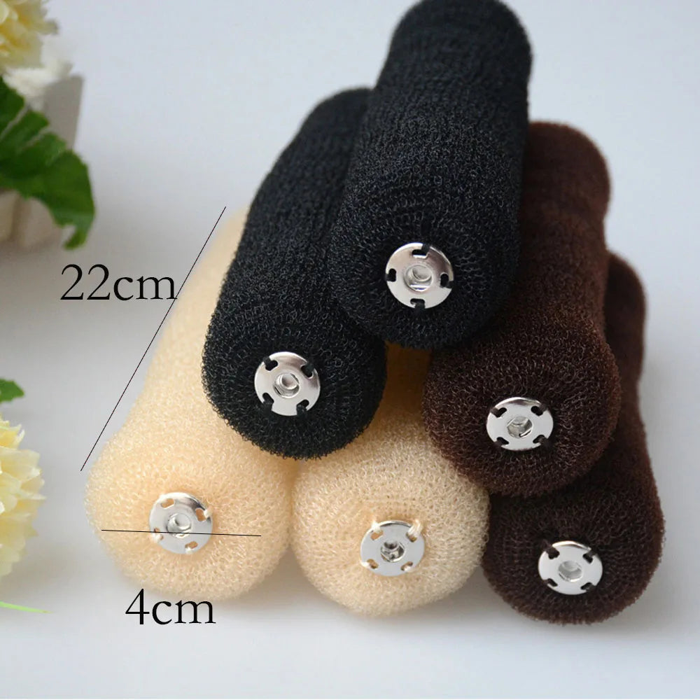 Black/Brown/Beige Magic Hair Bun Maker Donut Bagel For Hair Tools Hairpin Hair Accessories For Women Styling Braids