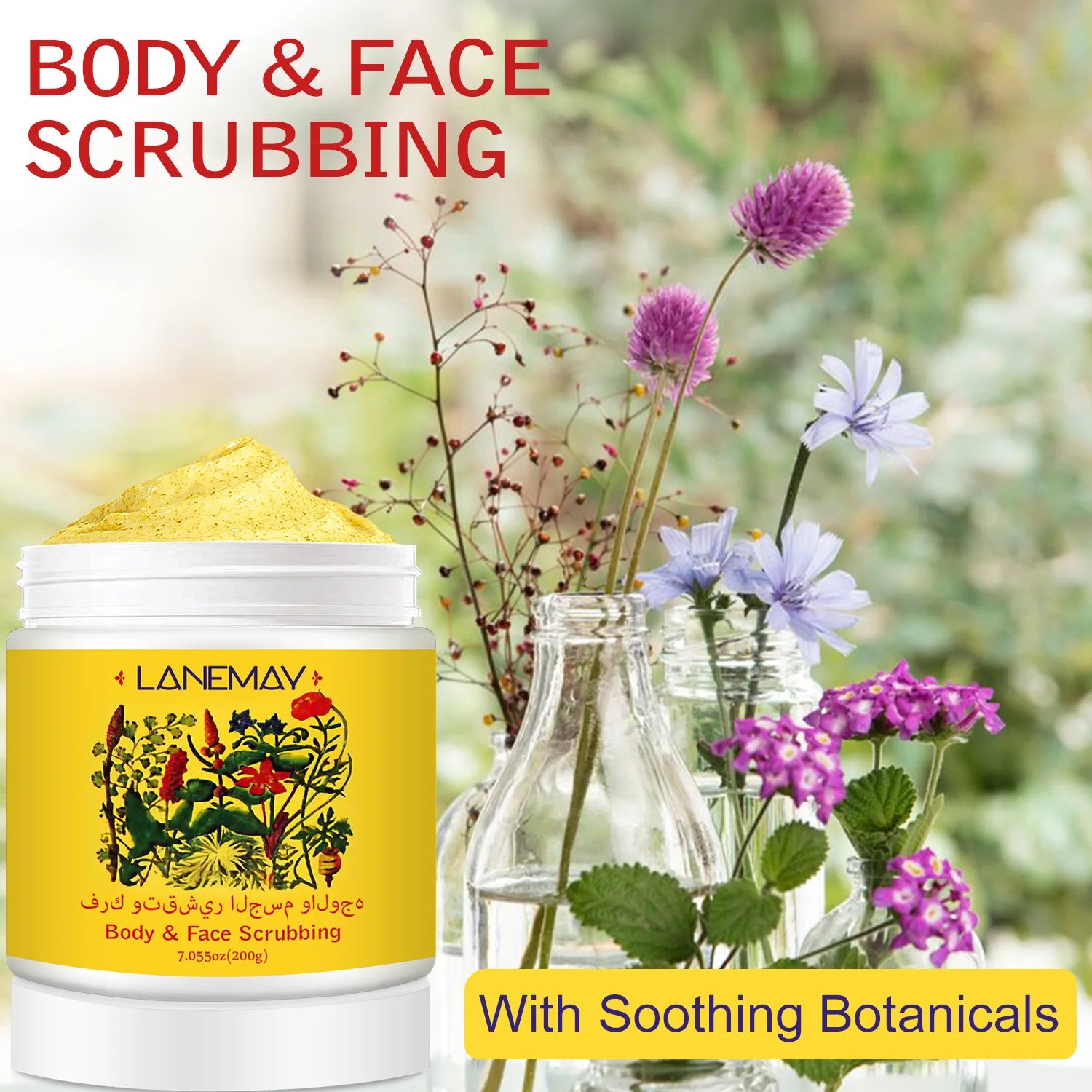 Body & Face Scrub – Gentle Exfoliation with Soothing Botanicals Reveal radiant, healthy.