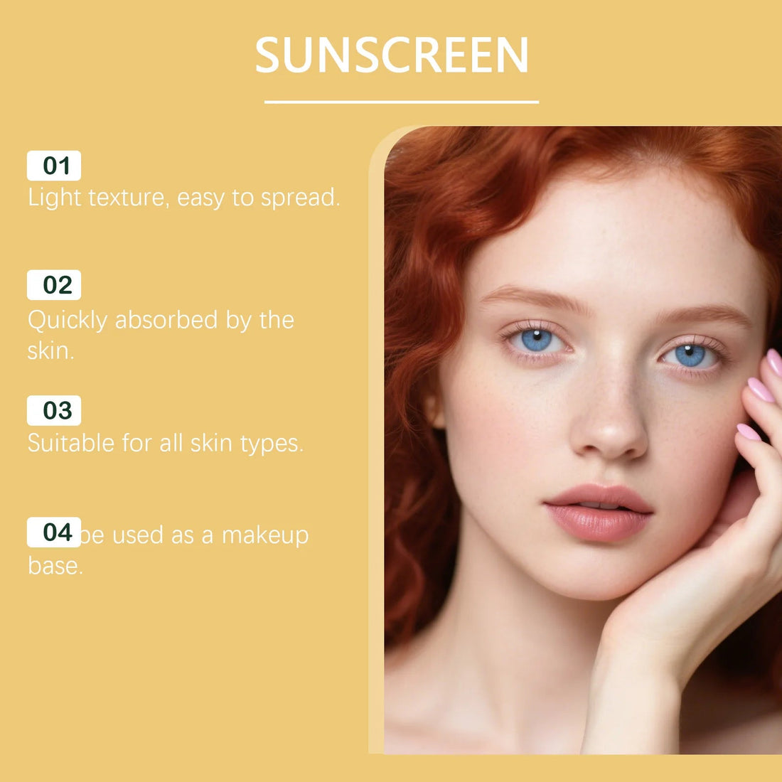 Lightweight Hydrating Sunscreen SPF 50++ Long Lasting UV Protection Fast Absorb No Sticky Oil Control Refreshing Sunblock Lotion Halalzen