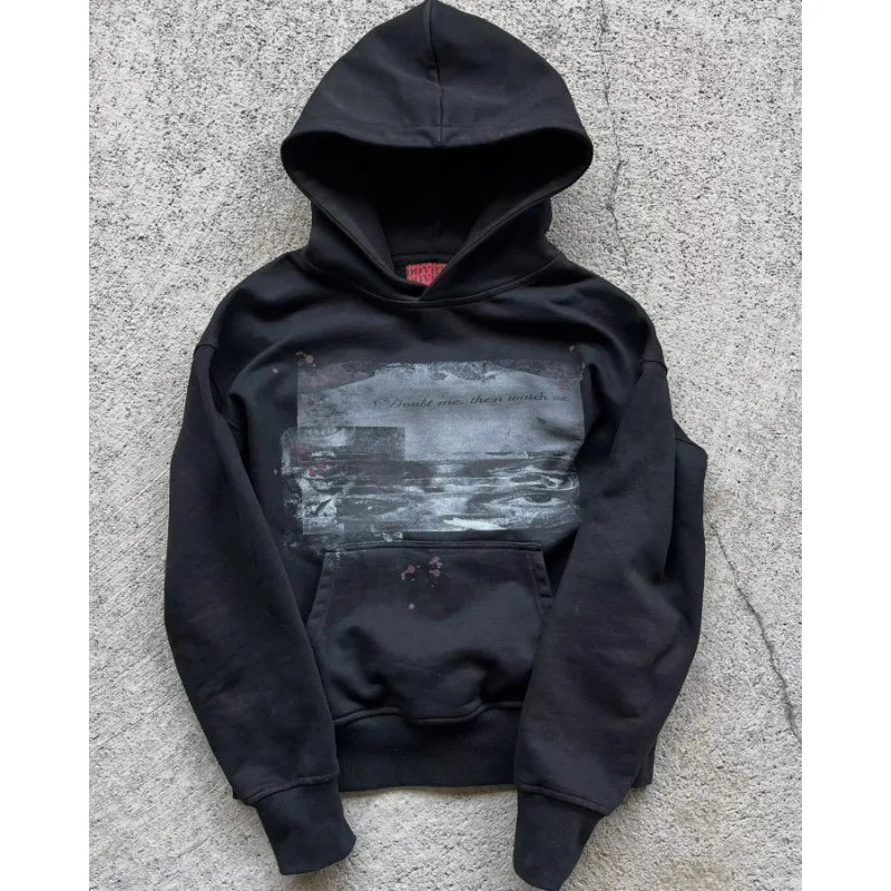 Harajuku New Casual Sweatshirt American Hoodies Women Y2k Clothes Tops Goth Streetwear Grunge Oversized Hoodie Men Clothing