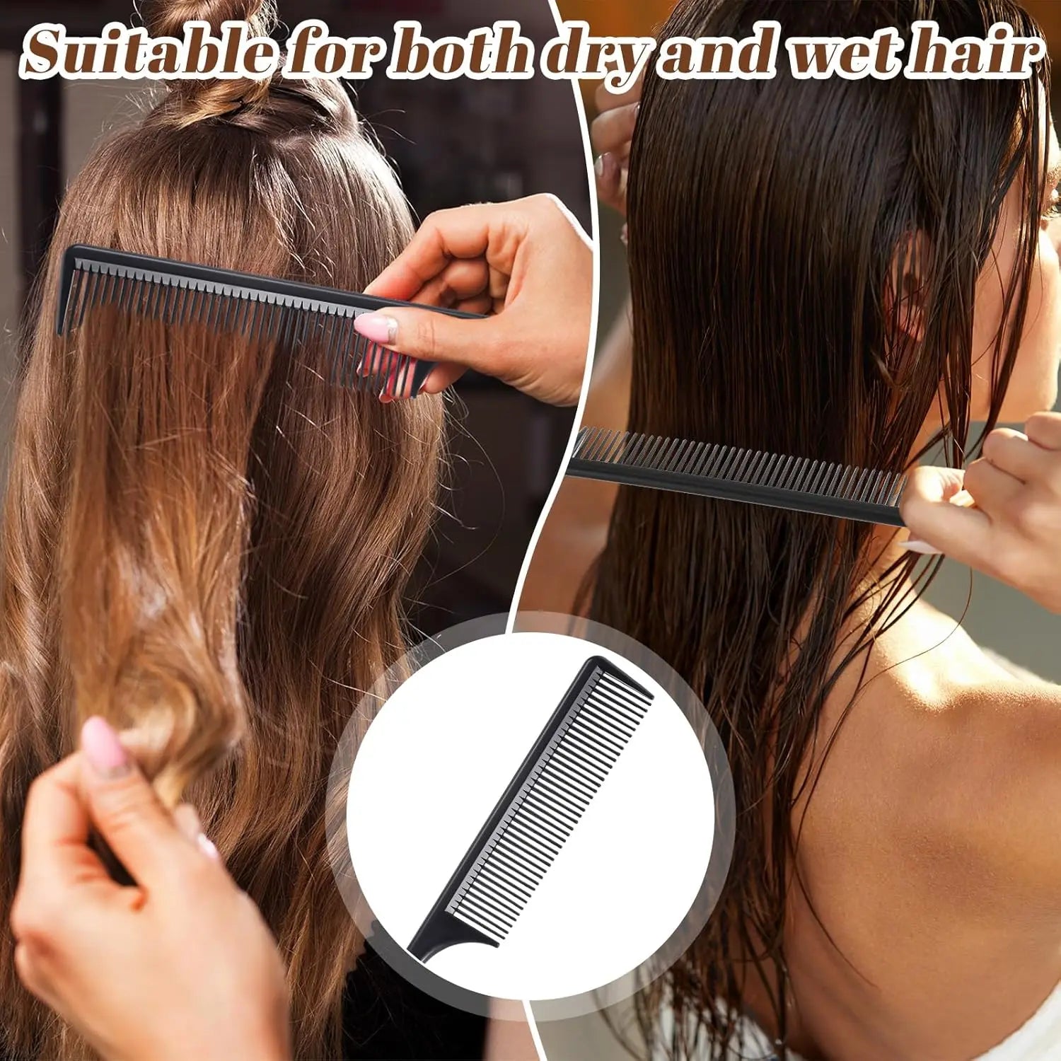 Wholesale 60 Pcs Rat Tail Comb Bulk Hair Styling Comb Plastic Anti Static Heat Resistant Tail Combfor Braiding Hair
