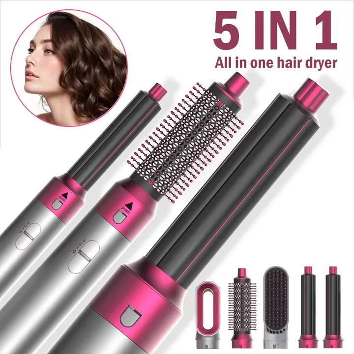 High-Quality 5-in-1 Hair Curler Hair Clips Heat Air Comb Hairdryer Styling Tool And Accessories for Hairdressers For Dyso Gift
