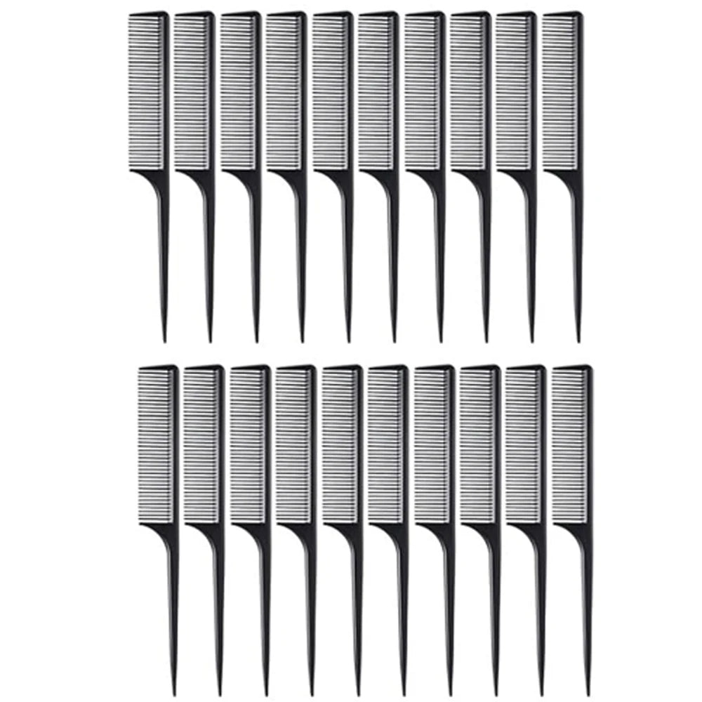 Wholesale 60 Pcs Rat Tail Comb Bulk Hair Styling Comb Plastic Anti Static Heat Resistant Tail Combfor Braiding Hair