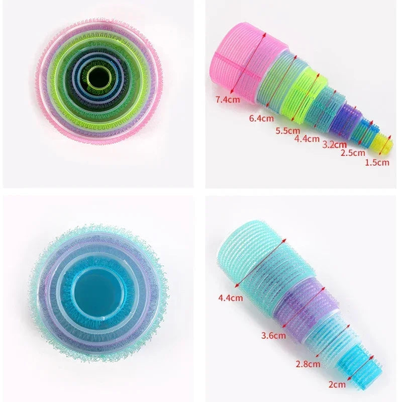 Hair Rollers Self Grip Hook Hair Curlers Heatless Roller Salon Dressing Curlers Jumbo Size Sticky Hair Styling Tools Halalzen