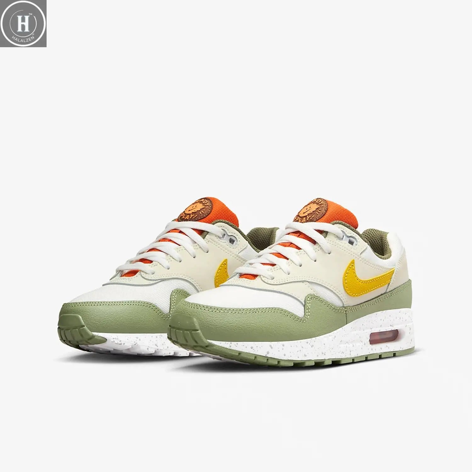 Nike genuine Air Max 1 GS women's large children's air cushion cushioning casual shoes FV3646-171 HALALZEN