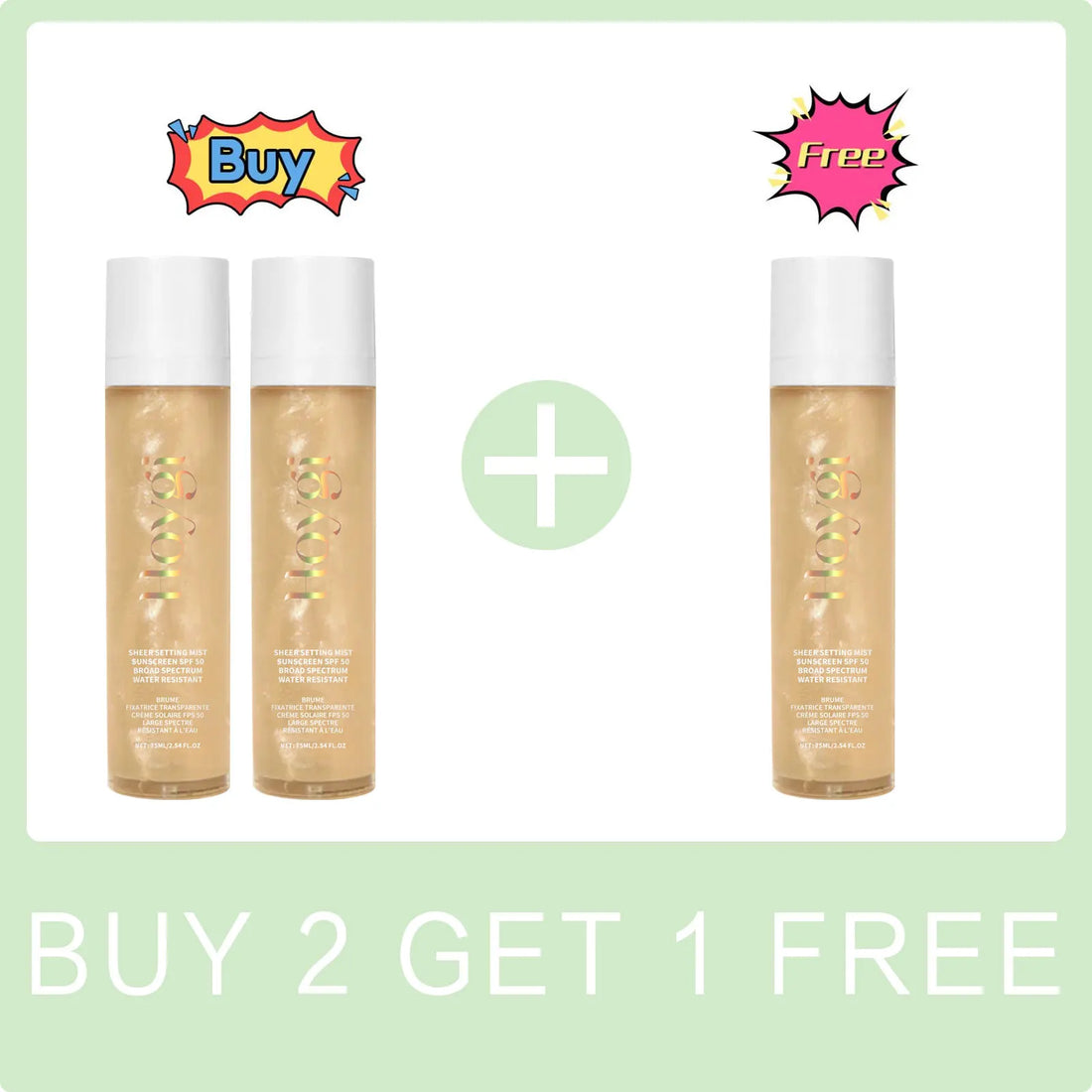 Spf 50+ Setting Sprays for Makeup Waterproof Lasting Oil Control Natural Refreshing Anti UV Sunscreen Finishing Mist Cosmetics
