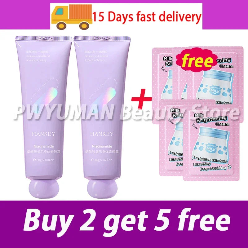 Remove Melanin Nicotinamide Brightening Cream For Dark Skin Effective Lighten Thigh Inner Bleach Private Parts Brighten 80g