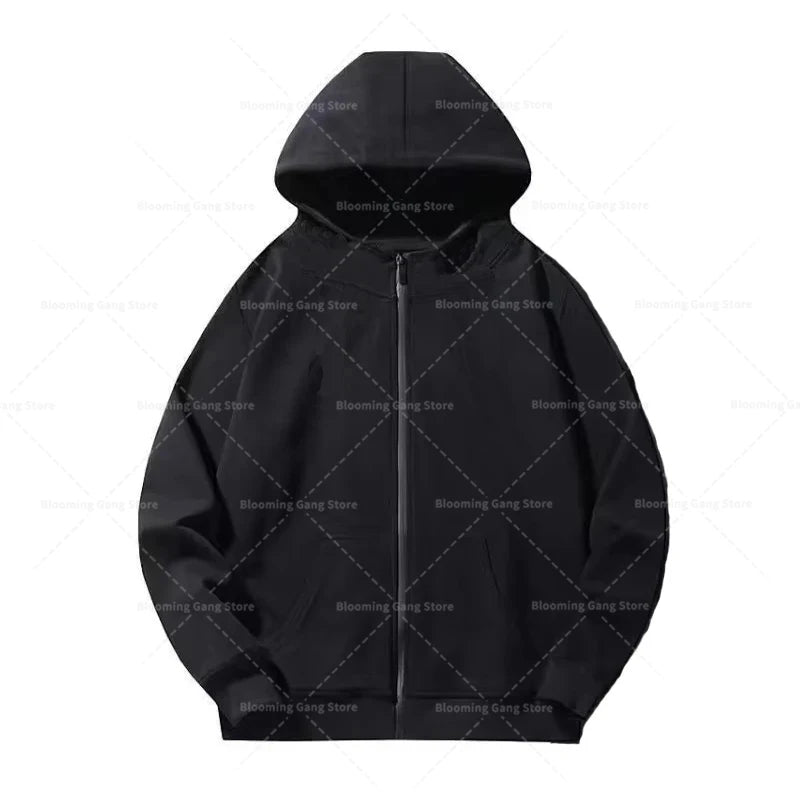 Y2k trendy three-dimensional backpack hoodie men's clothing high street streetwear tops loose casual sportswear harajuku jacket