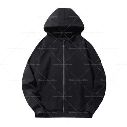 Y2k trendy three-dimensional backpack hoodie men's clothing high street streetwear tops loose casual sportswear harajuku jacket