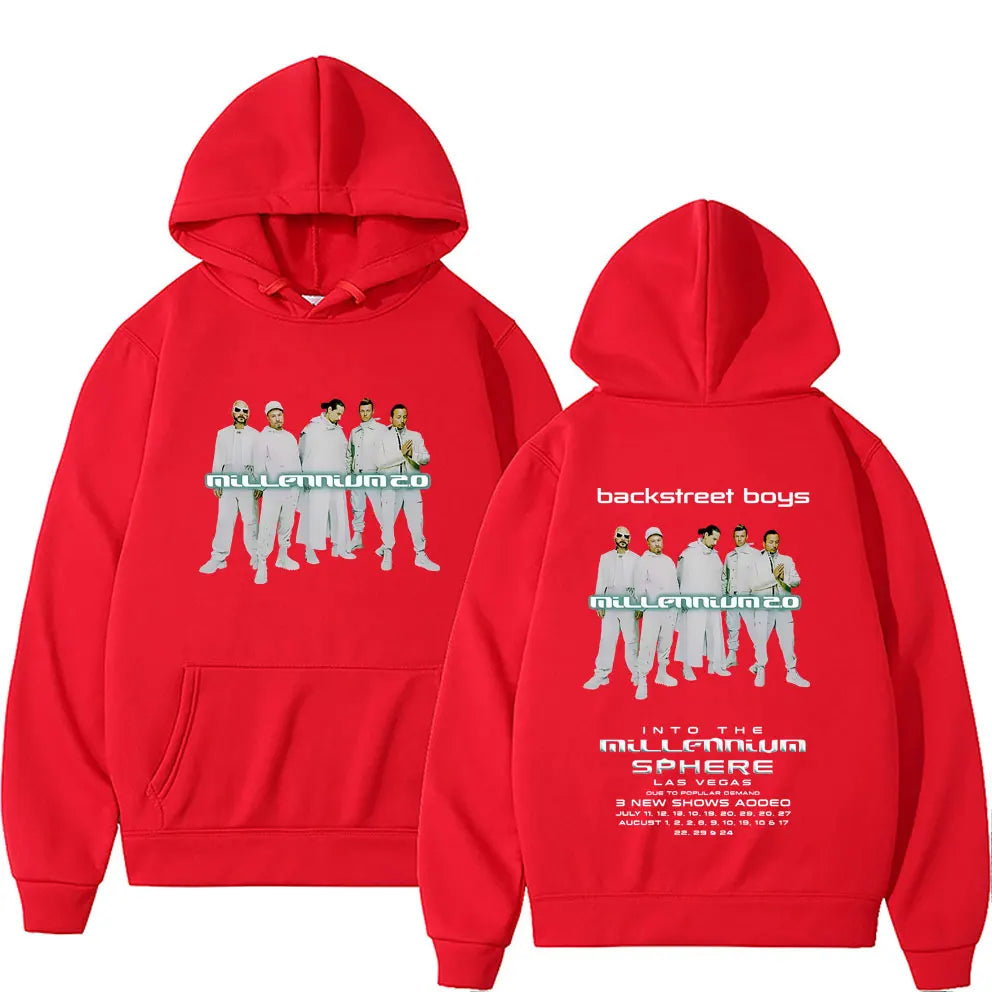 Backstreet Boys Into The Millennium Tour 2025 Hoodie Men Women Casual Fleece Cotton Hoodies Unisex Fashion Oversized Sweatshirt
