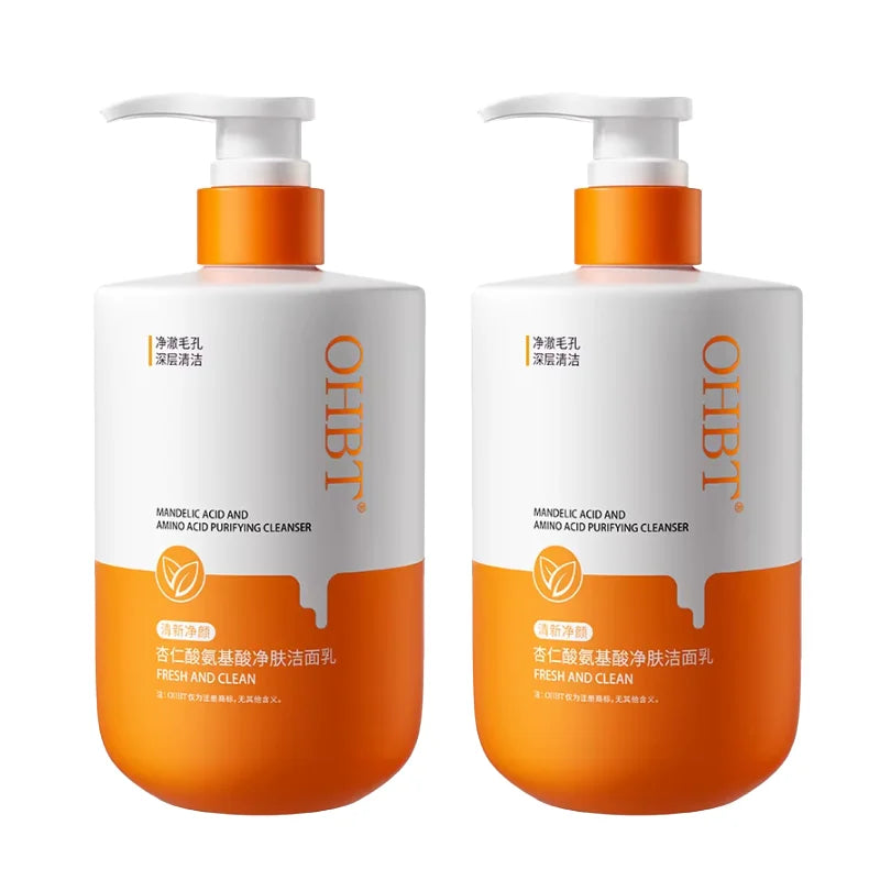 OHBT Astaxanthin Cleansing Milk Deep Cleansing and Nourishing Facial Wash, 500g Large Capacity Moistizing and Silky Cleanser Halalzen