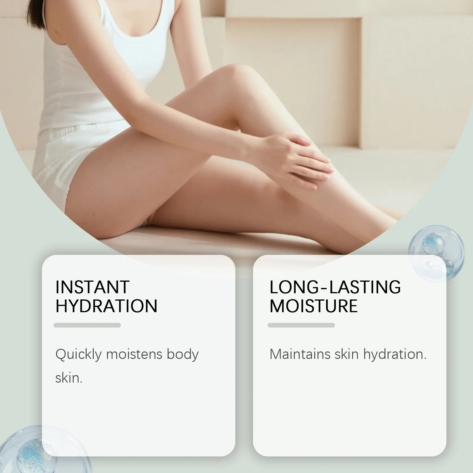 Hyaluronic Acid Body Serum Deep Hydrating Body Lotion for Smoother Plumper Looking Skin Lightweight Fast-Absorbing Body Care