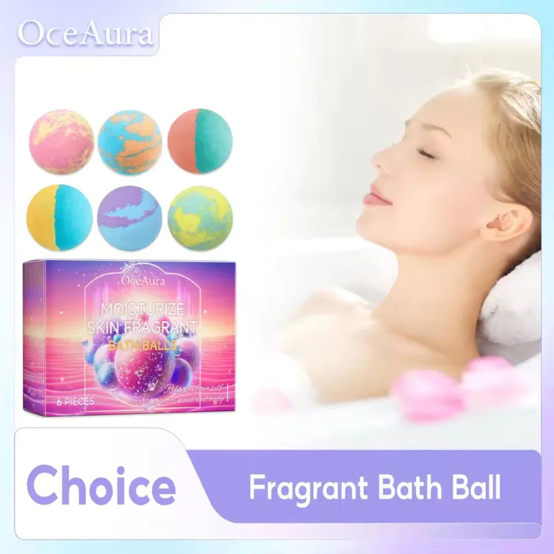 Bath Bombs For Children Adult Bathtub Bath Ball Persistent Fragrance Relieve Fatigue Stress Anxiety Relaxing Body Bath Bomb Set Halalzen