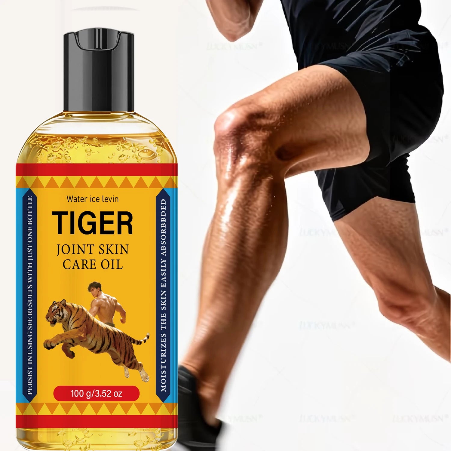 Tiger Joint Care Body Oil with Collagen, Easily Absorbed Moisturizing Firming Skin Oil