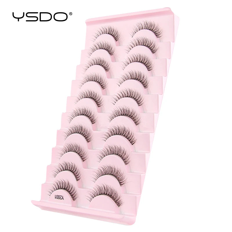 YSDO Half Eyelashes 3/10 pairs Natural Full False Eyelashes 3d Lashes  Cat Eye Fake Eyelashes Extension Faux Cils Makeup Tools Halalzen