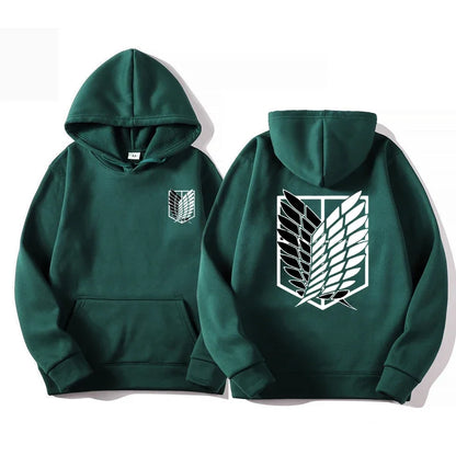 New Attack on Titan Men's Hoodie Anime Hoodies Men Women Streetwear Pullover Harajuku Hoodies Sweatshirt Clothes Male Sportswear