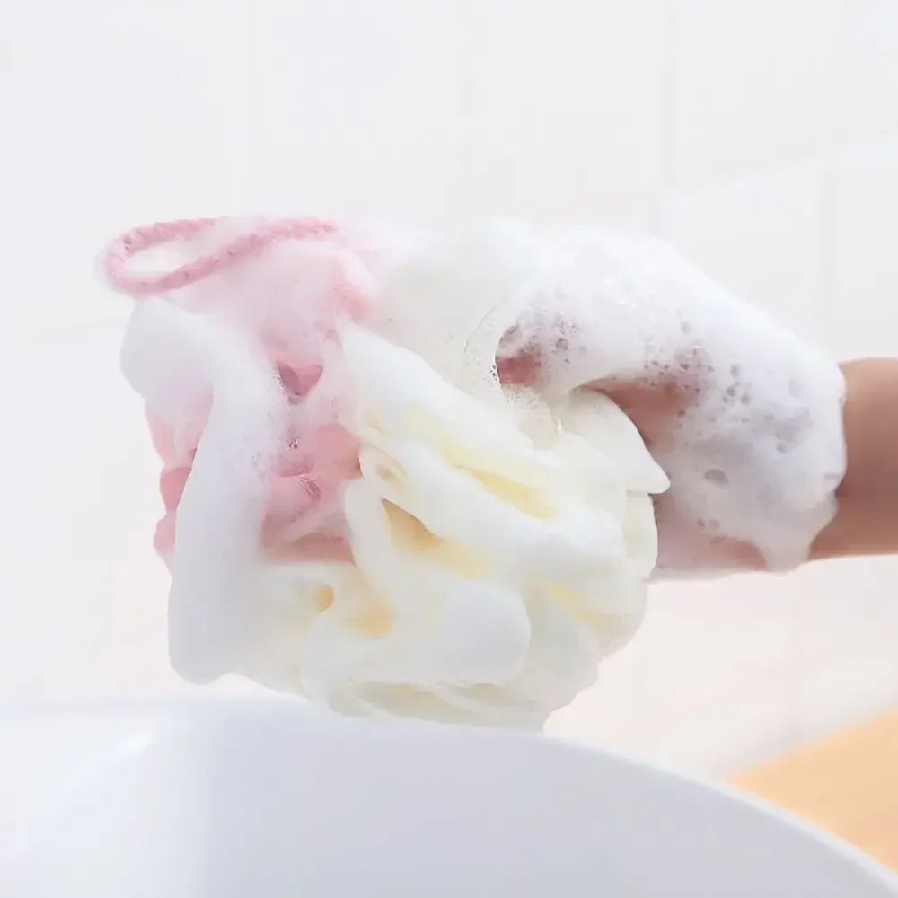 Soft Shower Mesh Foaming Sponge Body Scrub Exfoliating Back Brush Skin Cleaner Bath Bubble Ball Skin Care Bathing Accessories Halalzen