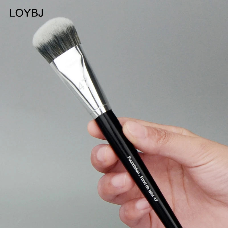 LOYBJ Professional Foundation Brush 47 Broom Head Liquid Foundation Shadow Concealer Brushes Women Face Base Makeup Beauty Tools Halalzen